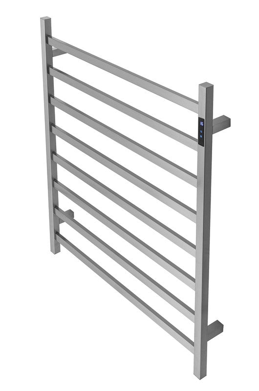 2023 Brushed Nickel stainless steel Heated Towel Rail rack Square AU 1000*850mm Timer