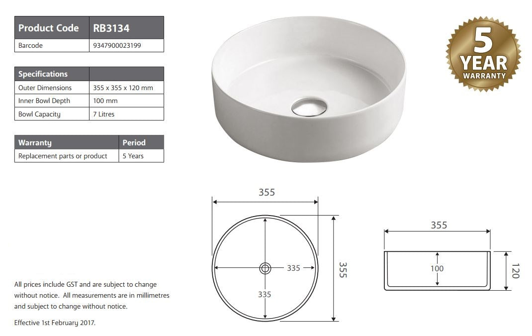 2020 Matte Pink Round 360 mm Dia top counter basin porcelain sink