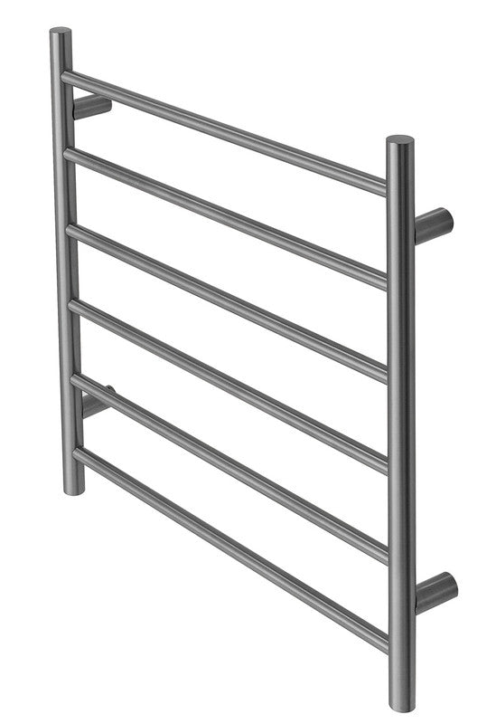 2023 Brushed Gunmetal stainless steel NON Heated Towel Rail rack Round AU 650*620mm