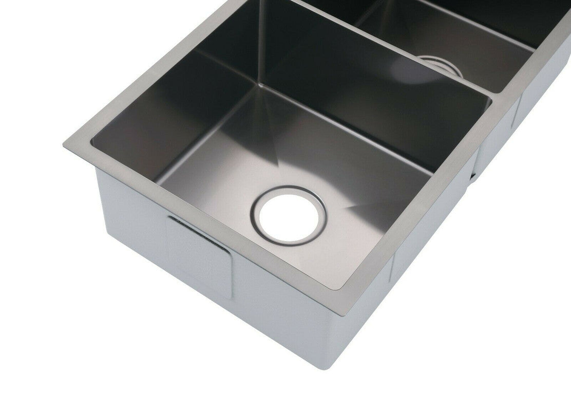 2023 Burnished Gunmetal stainless steel 304 double bowl kitchen sink with tap hole