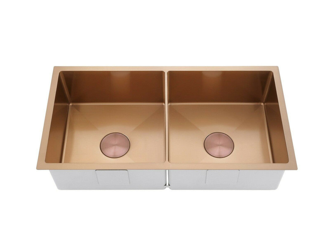 2023 Burnished Rose Gold Copper stainless steel 304 double bowl kitchen sink