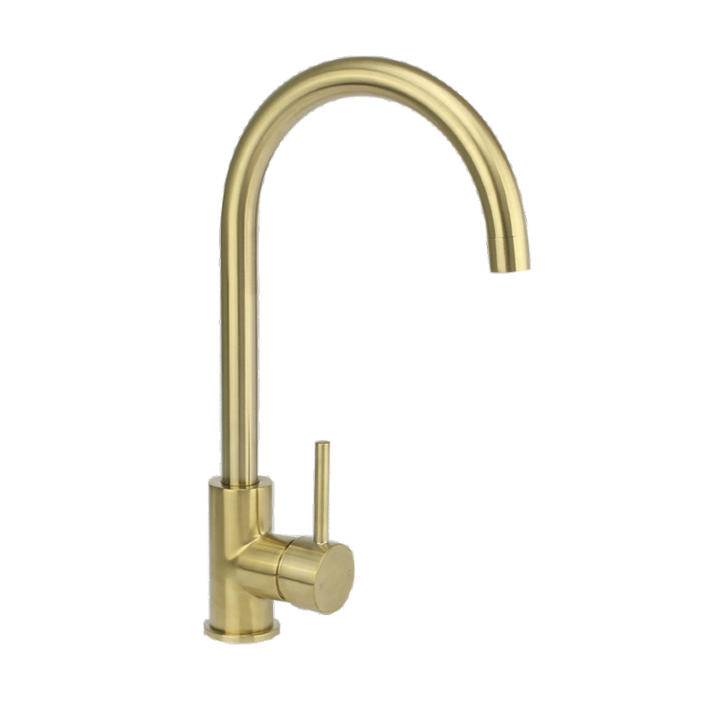 2023 Matte black goose neck gunmetal Brushed gold burnished copper stainless steel kitchen mixer