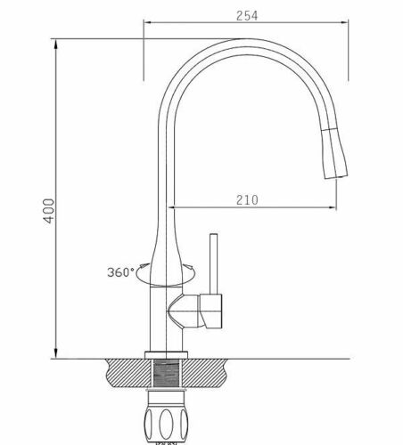 2021 White Goose neck kitchen mixer tap faucet new design