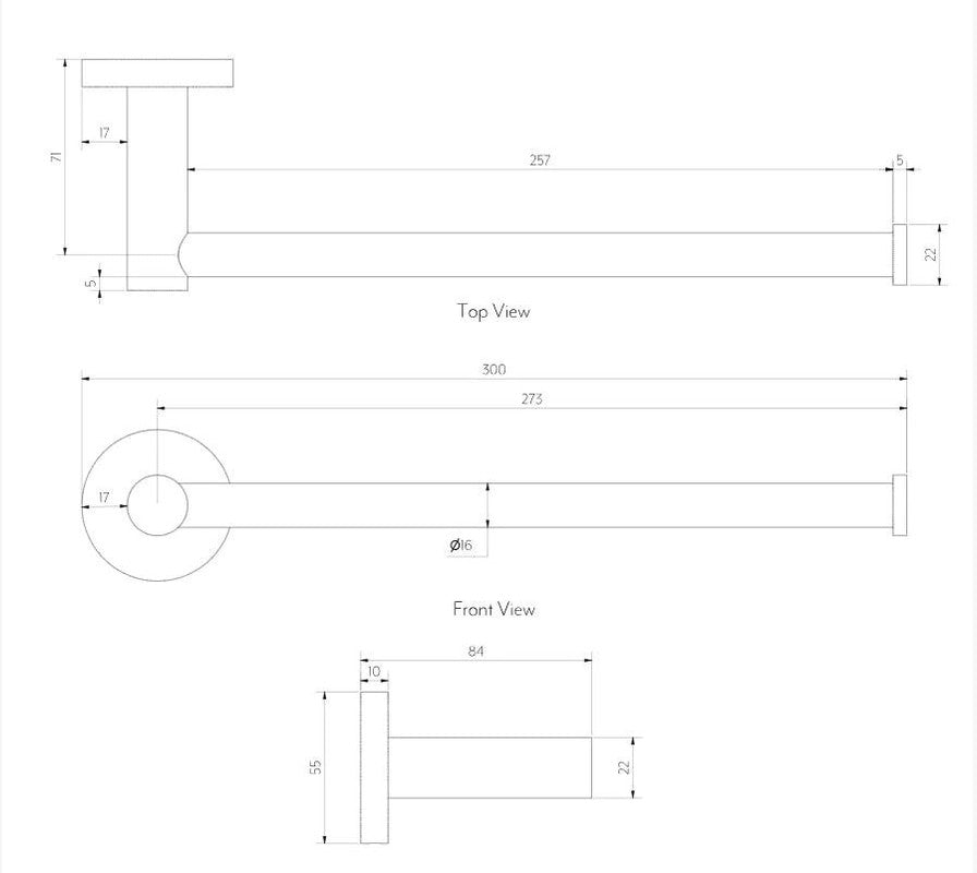 2024 Round New Toliet Roll Holder brushed copper hand towel holder