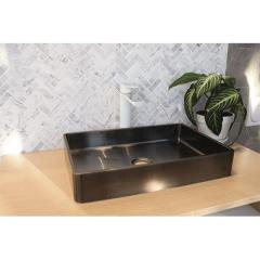 2020 New Burnished Gunmetal brass gold bench top mount basin sink