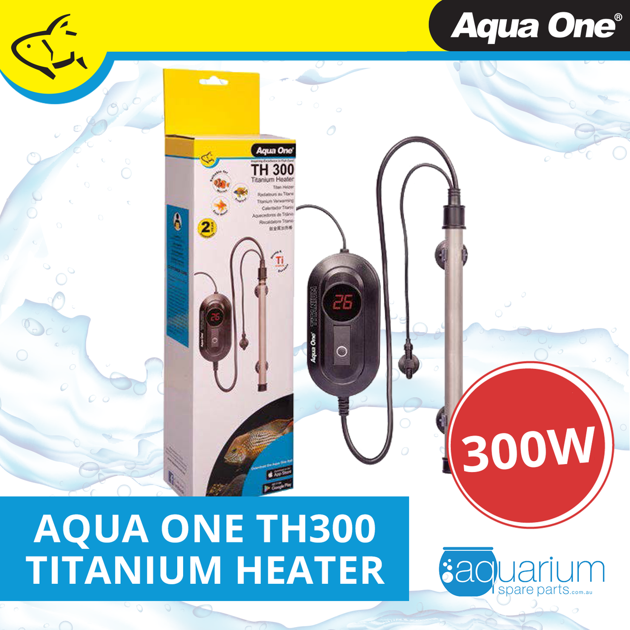 Aqua One TH 300 Titanium Heater 300W