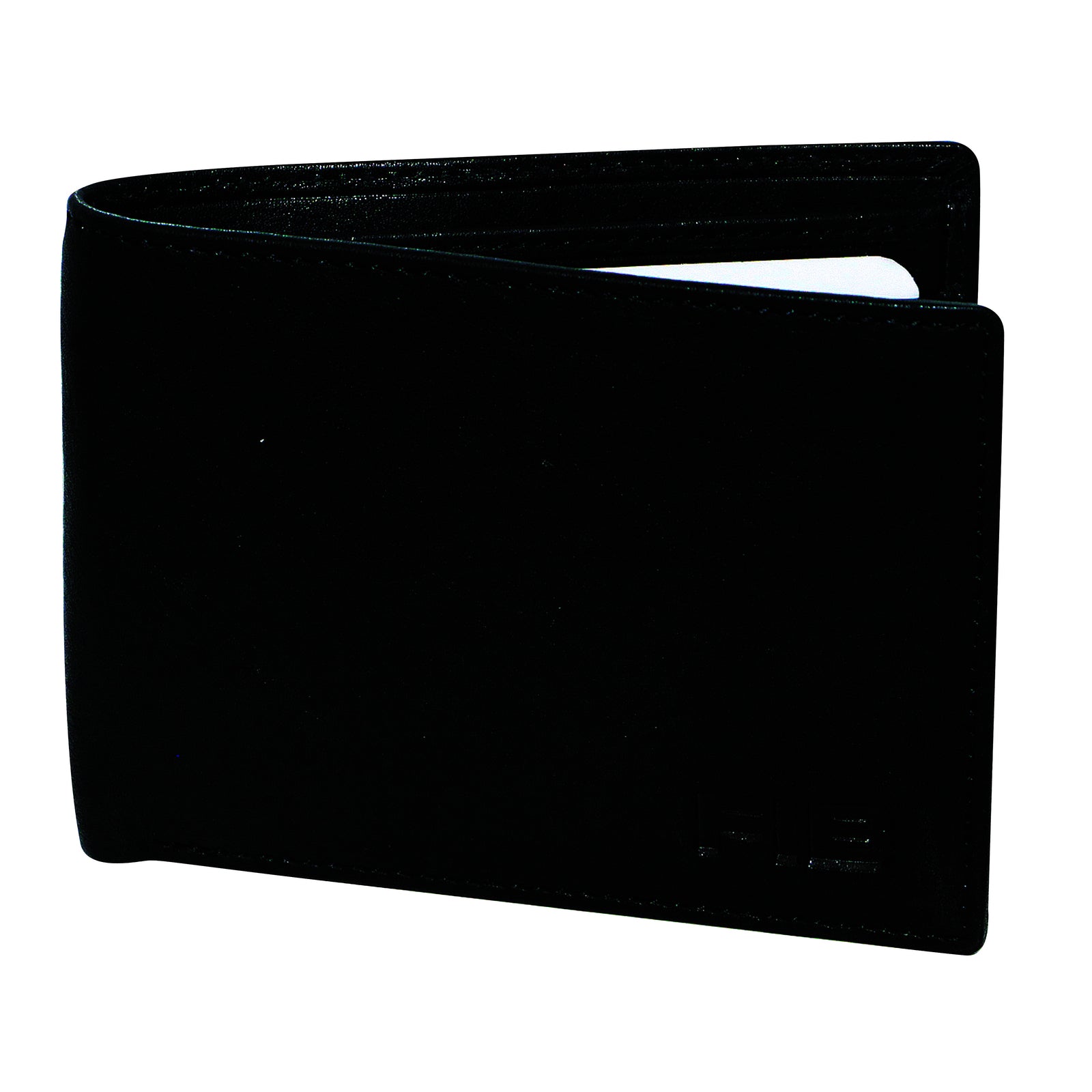 FIB RFID Leather Fold Slimline Wallet - Black