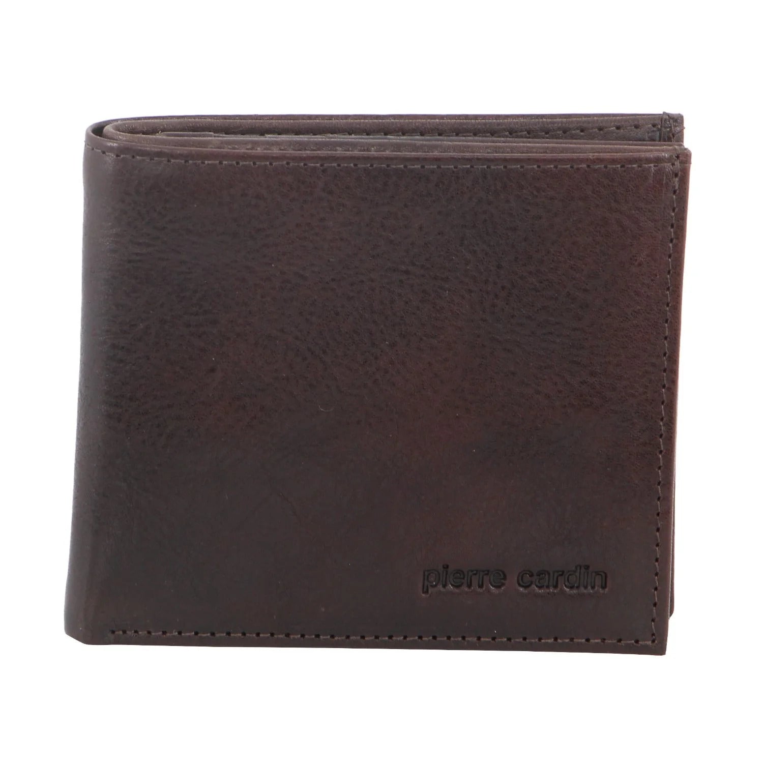 Pierre Cardin Mens Wallet Tri Fold Leather w/ RFID Protection - Chocolate