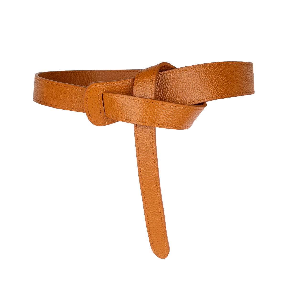 Peroz Ida Women's Tan Leather Knot Belt