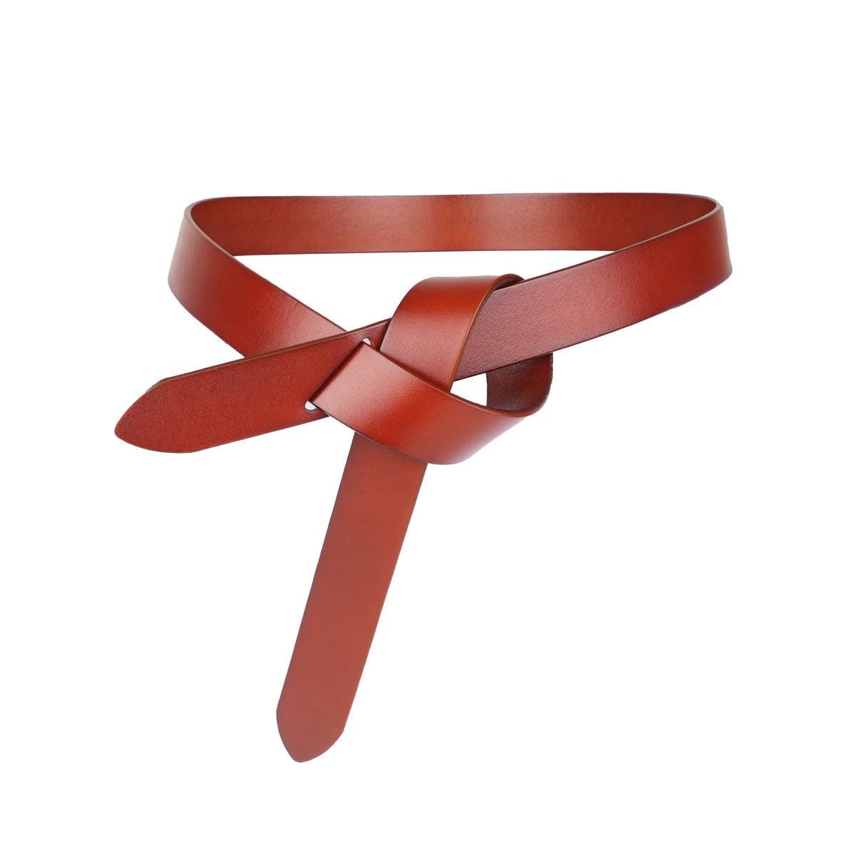 Peroz Arla Women's Tan Leather Knot Belt