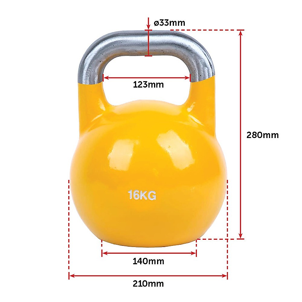 16KG Pro-Grade Steel KettleBell