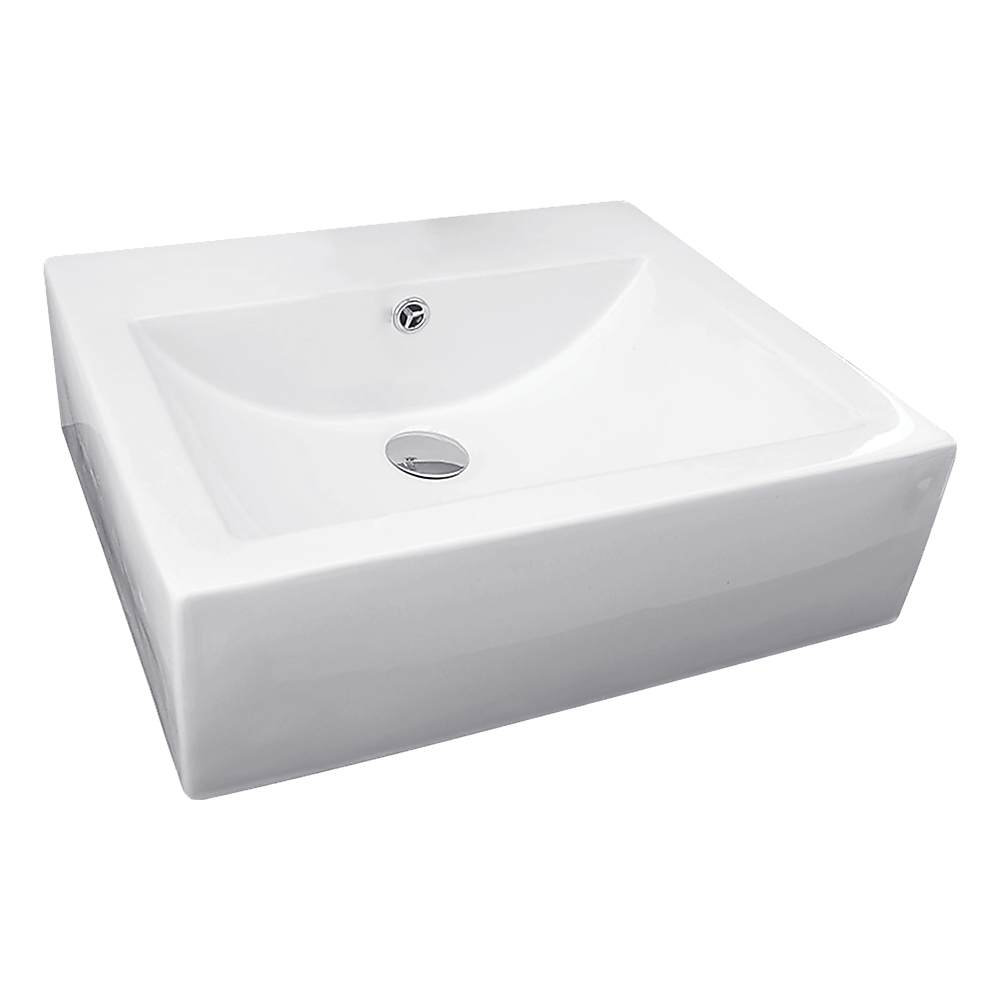 Ceramic Rectangular Above Countertop Basin for Vanity