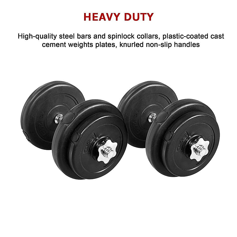 20KG Dumbbell Adjustable Weight Set