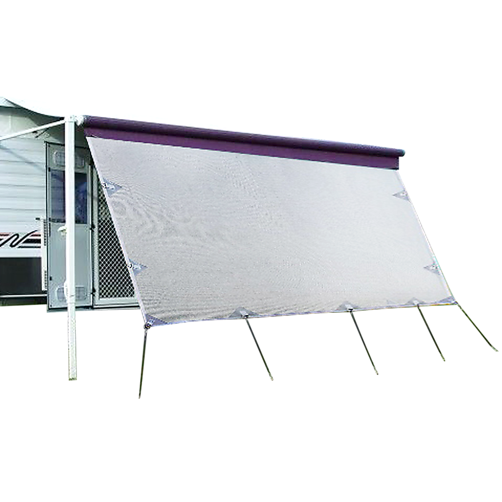 4.6m Caravan Privacy Screen Side Sunscreen Sun Shade for 16' Roll Out Awning