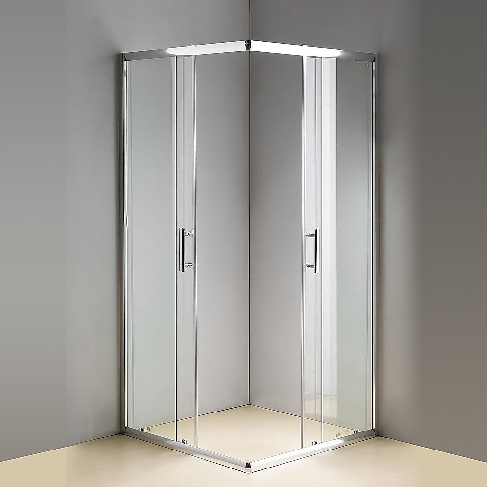 900 x 1000mm Sliding Door Nano Safety Glass Shower Screen By Della Francesca