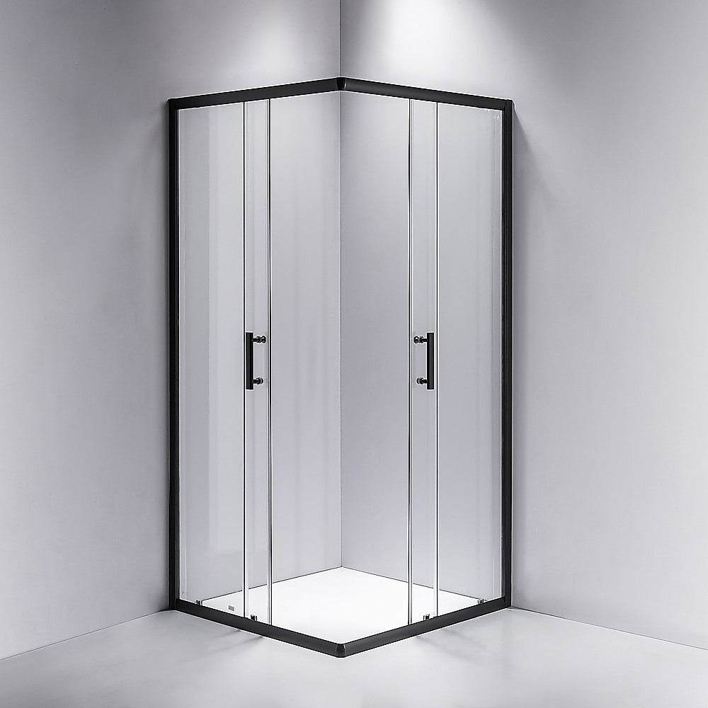 900 x 800mm Sliding Door Nano Safety Glass Shower Screen By Della Francesca