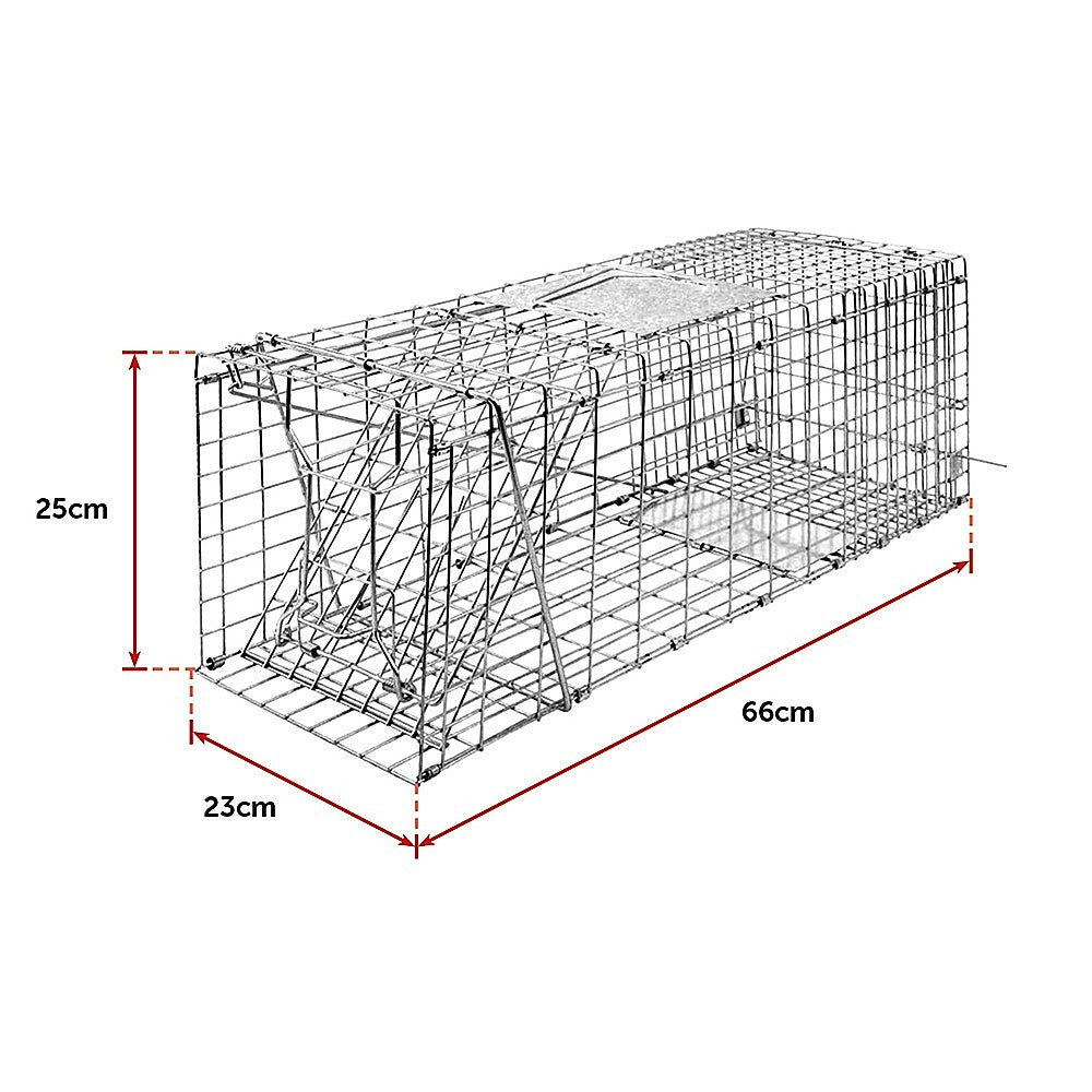 Trap Humane Possum Cage Live Animal Safe Catch Rabbit Cat Hare Fox Bird