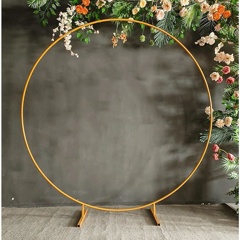 2M Wedding Hoop Round Circle Arch Backdrop Flower Display Stand Frame Background