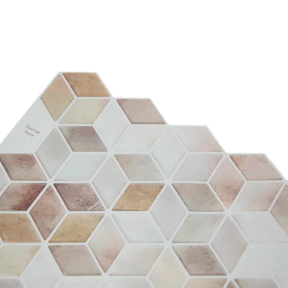 Tiles 3D Peel and Stick Wall Tile Shell Mosaic 10 Sheets