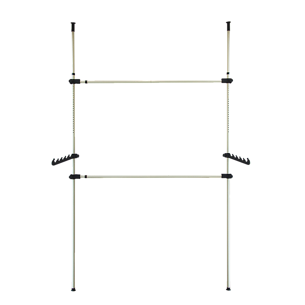 Heavy Duty Adjust Clothes Rail Storage Garment Shelf Hanging Display Stand Rack