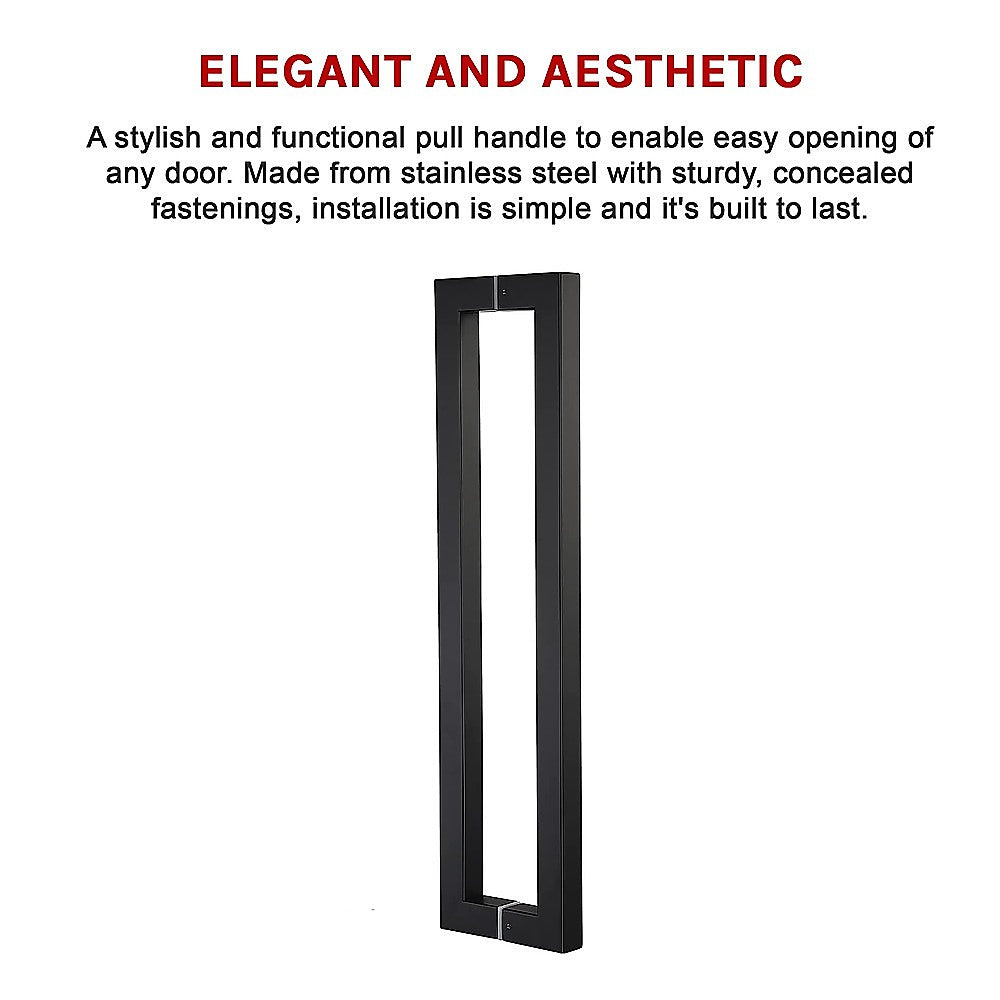 Entrance Door Pull Handle Matte Black 1500mm