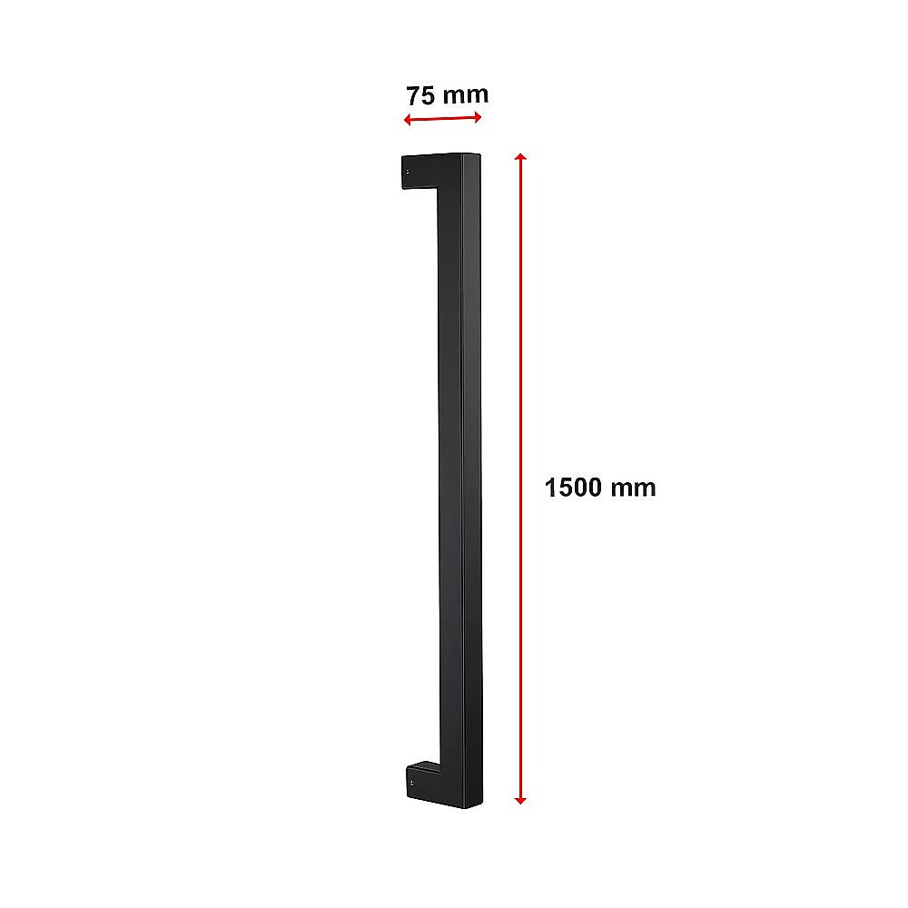 Entrance Door Pull Handle Matte Black 1500mm