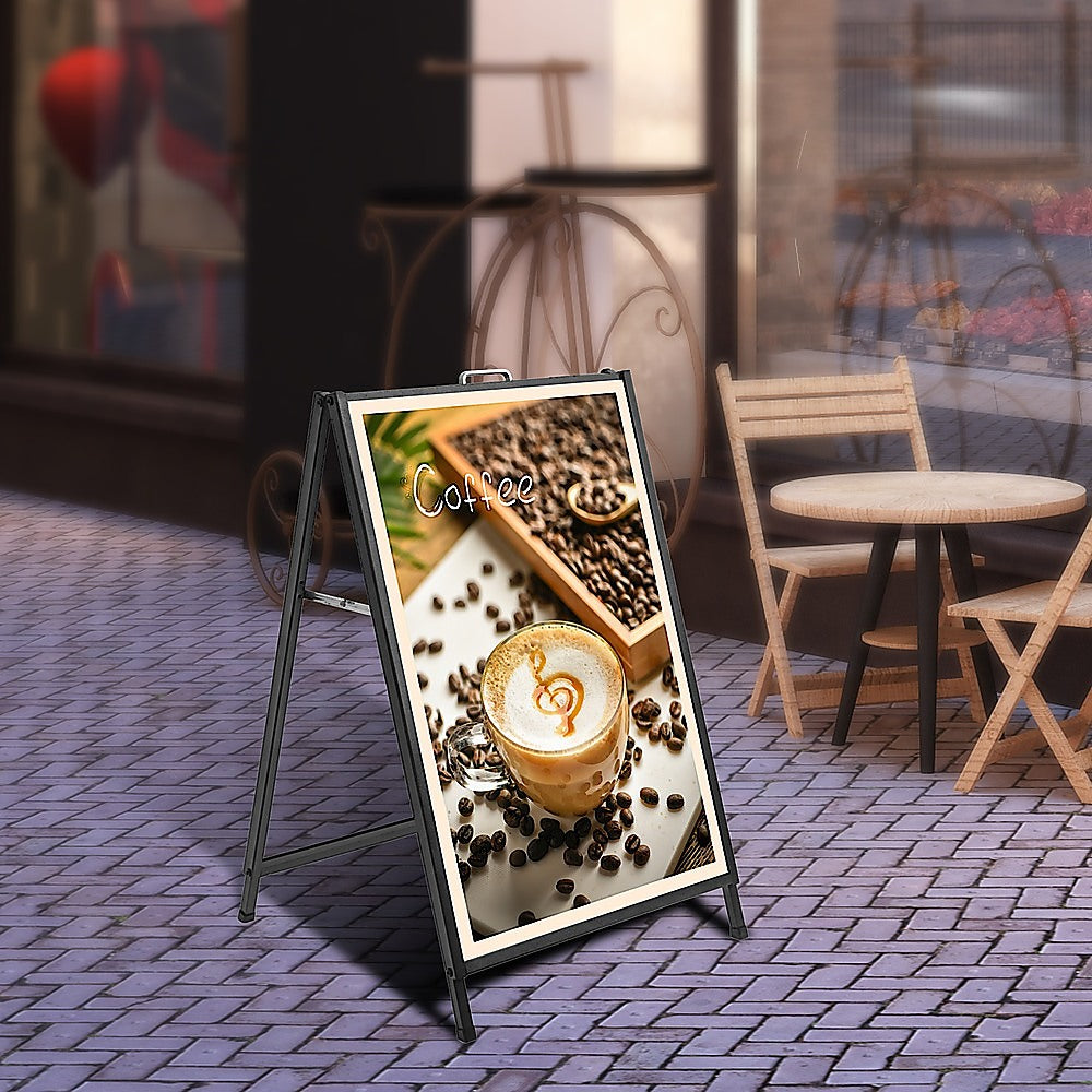 Frame Sign Sidewalk Sign Board 60x90cm For Advertising Poster Display