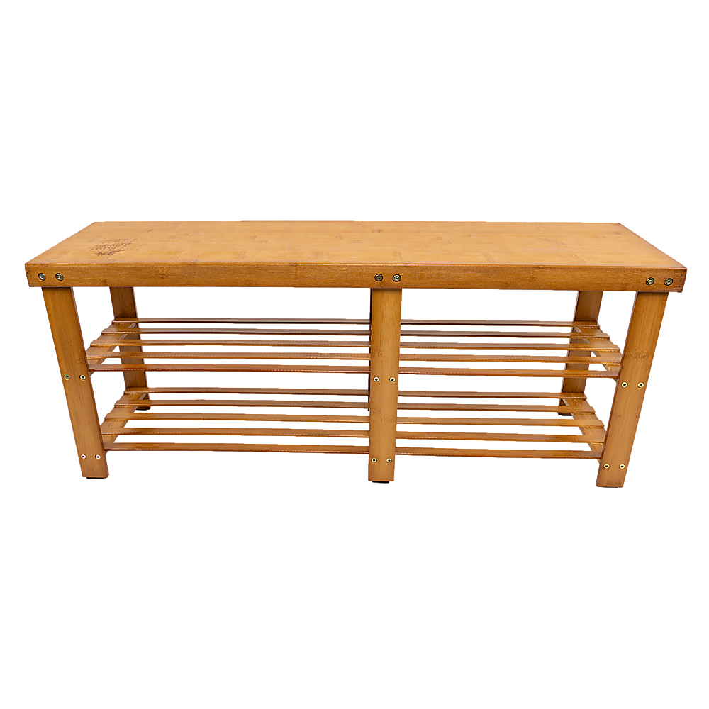 Bamboo Shoe Rack Wooden Bench Storage Organiser Cabinet Holder Stool