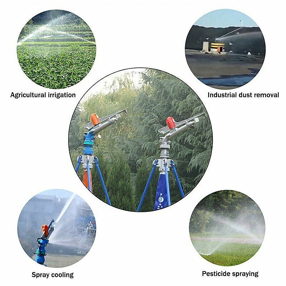 Sprinkler Irrigation Spray Large 360 Degree Adjustable Impact Area Water