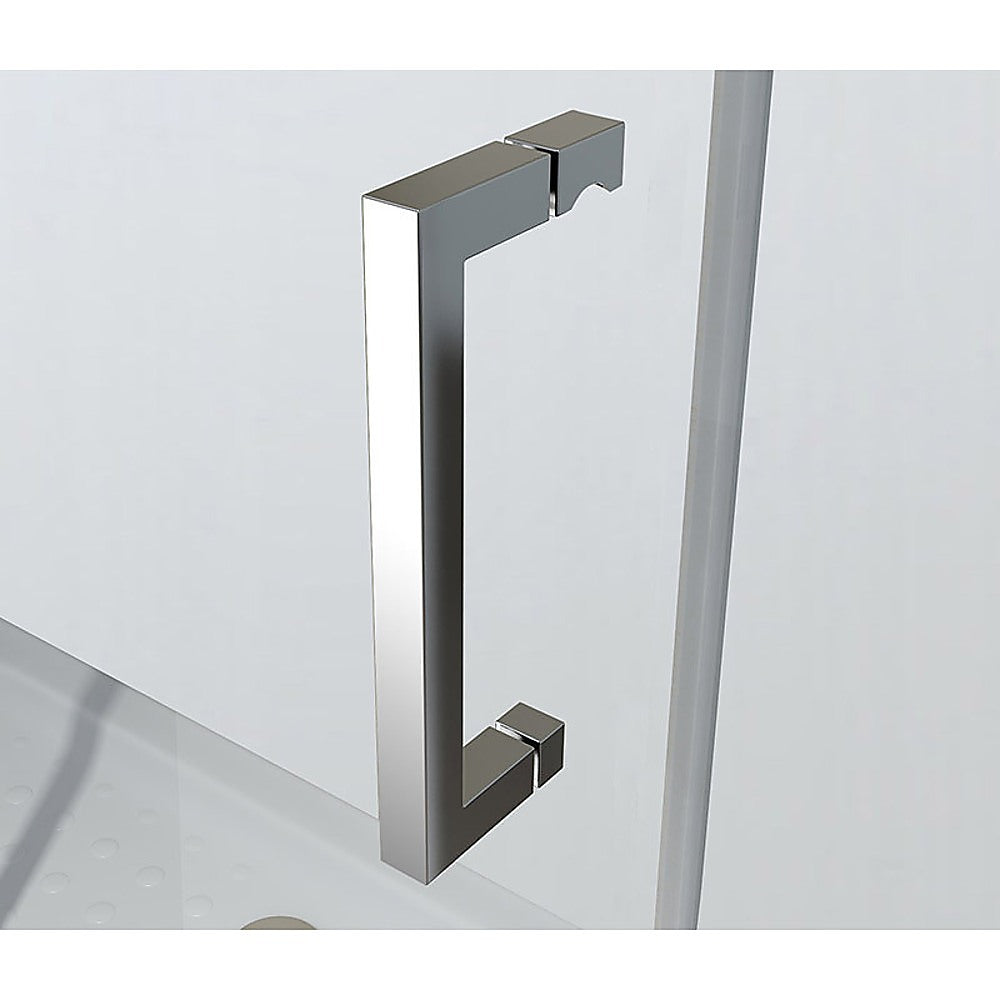 Adjustable 1300x1010mm Single Door Corner Sliding Glass Shower Screen in Chrome