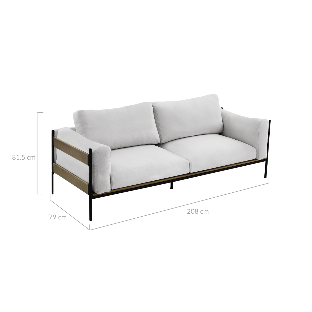 Nicolai 3 Seater Sofa