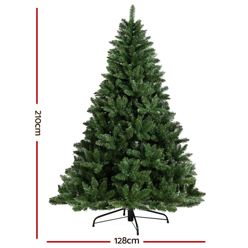 Jingle Jollys Christmas Tree 2.1M Xmas Trees Green Decorations 1000 Tips