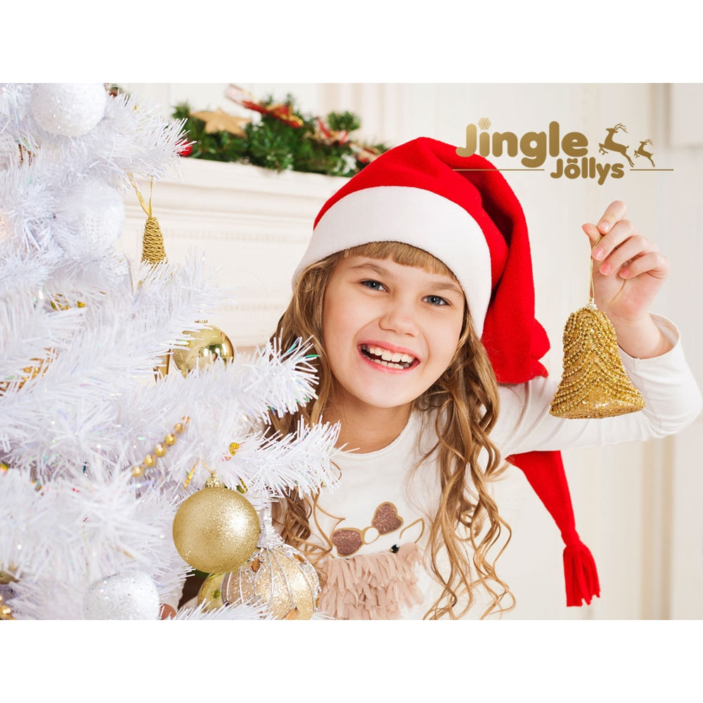 Jingle Jollys Christmas Tree 2.1M Xmas Trees Decorations White 1000 Tips