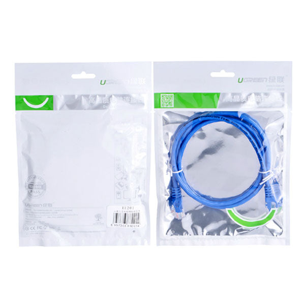 UGREEN Cat6 UTP blue color 26AWG CCA LAN Cable 3M (11203)